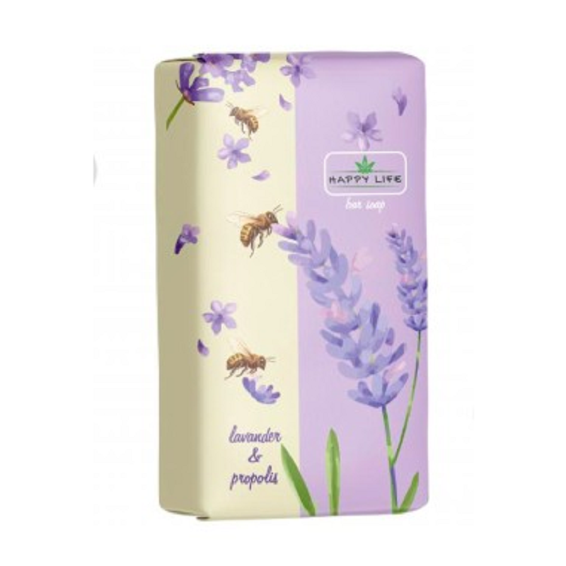 Мило туалетне Happy Life Лаванда та прополіс, 180 г (4823107604102)